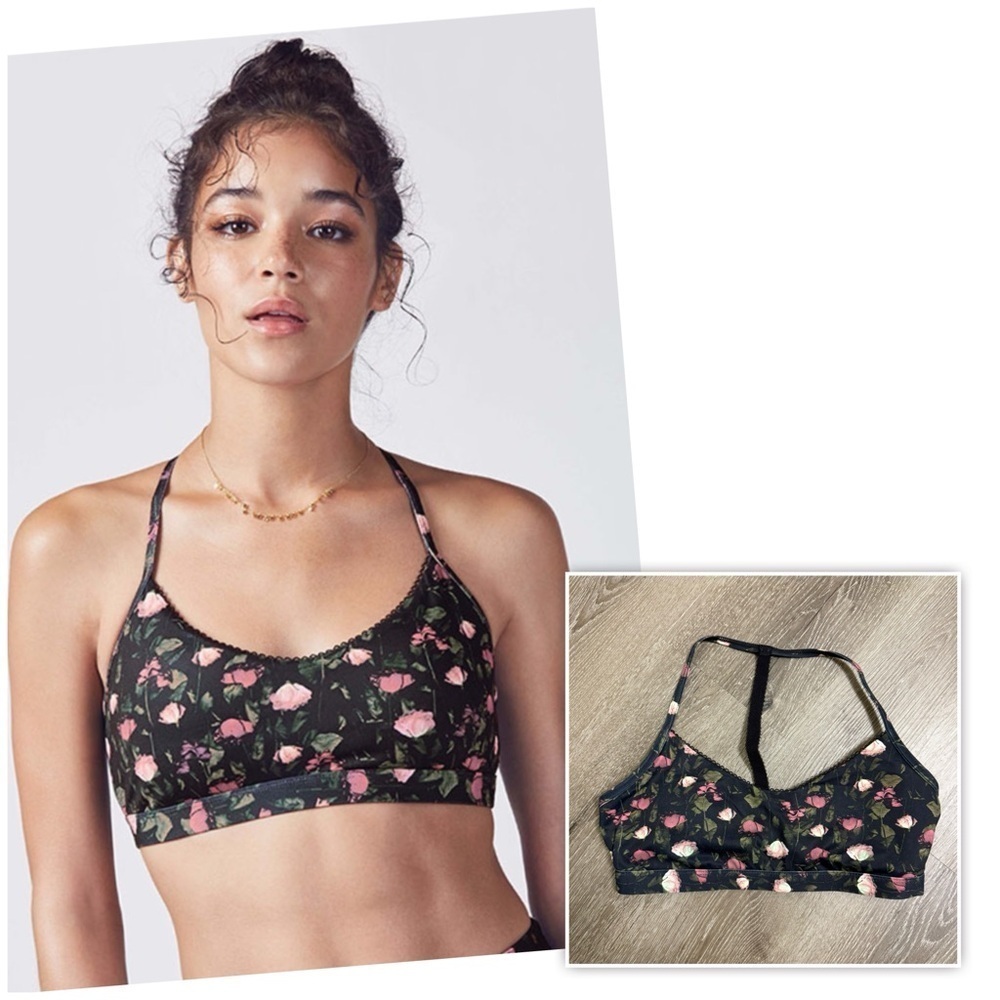FABLETICS Nayara Sports Bra Floral Adjustable Padded Athleisure Size Small
